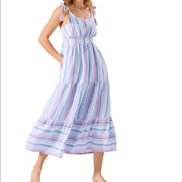Tommy bahama linen blend long dress NWT - Picture 1 of 10